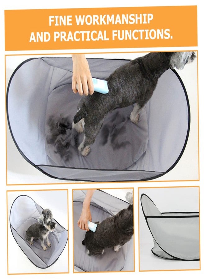 BCOATH Pet Shearing Bib Dog Haircut Apron Washable Hair Collector Foldable Grooming Hair Catcher for Home Use Cats and Dogs - Image 2